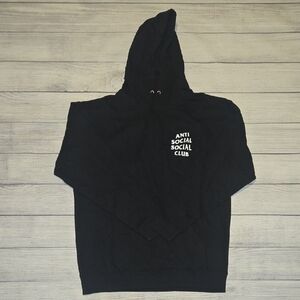 Anti Social Social Club Men's Mind Games Hoodie Black/White Size L NWOT